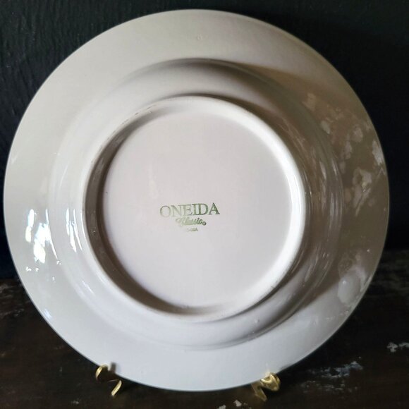 Vtg Oneida "Classic" Elmira College Seal Soup Bowl 9.125" Restaurant Ware Bowl - Picture 3 of 6